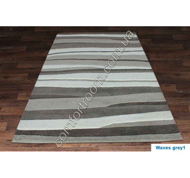 Килим Hand Tufted Waves grey - Фото 1